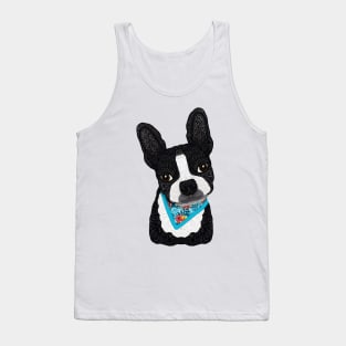 Tropical Boston Terrier boy Tank Top